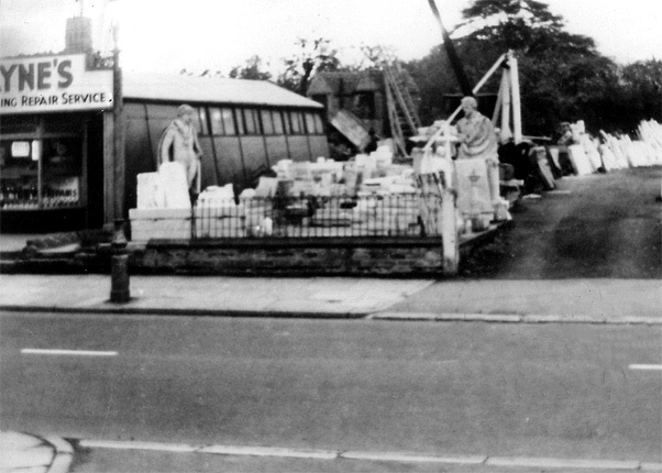 Batemans Stonemasons Yard 1950s