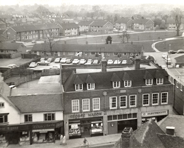 Lyons butchers and surrounding shops on High Street