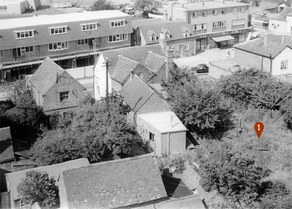 Old garden behind Curtis' Bakery