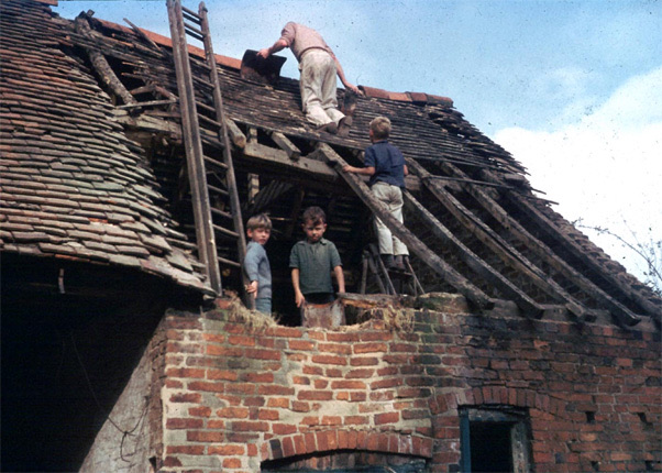 The A Team helping with demolition